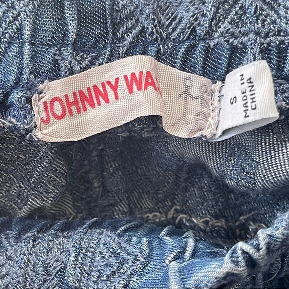 Johnny Was Pace Embroidered Denim Jogger/Cargo Pant Sz S Gently Loved - Picture 5 of 7